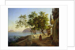 The Terrace of the Capucins in Sorrento, 1828 by Joachim Faber