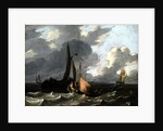 Seascape by Ludolf I Backhuysen