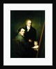 Self portrait with the Foster Daughter Lina Groger and the painter Heinrich Jakob Aldenrath, c.1801-15 by Friedrich Carl Groger