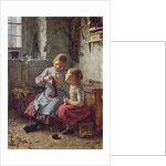 Knitting, 1891 by Simon Glucklich