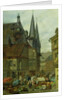 The Marketplace in Wernigerode, 1861 by Charles Hoguet