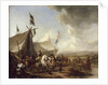 In front of the Market Tent by Pieter Wouwermans