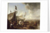 In front of the Market Tent by Pieter Wouwermans