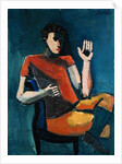 Seated Man with a Raised Hand by Helmut von Hugel Kolle