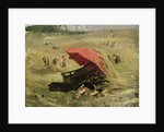 The Red Sunshade, c.1860 by Franz Seraph von Lenbach