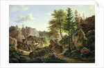 A Watermill in the Vosges near Ribanville, 1836 by Carl Morgenstern