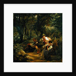 Three Upper Bavarians Resting on an Alpine Path, 1841 by Hermann Kauffmann