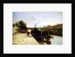 The Seine at Pont Marie, Paris, 1851 by Johan-Barthold Jongkind