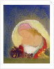 Profile of a Girl with Flowers, c.1900 by Odilon Redon