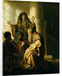 Simeon and Hannah in the Temple, c.1627 by Rembrandt Harmensz. van Rijn