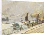 Hamburg Port in Winter, 1909 by Jean Paul Kayser