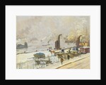 Hamburg Port in Winter, 1909 by Jean Paul Kayser