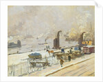Hamburg Port in Winter, 1909 by Jean Paul Kayser