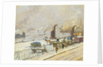 Hamburg Port in Winter, 1909 by Jean Paul Kayser