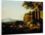 Landscape with a ruin, 1670 by Johann Heinrich Roos