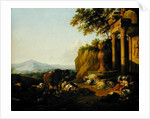 Landscape with a ruin, 1670 by Johann Heinrich Roos