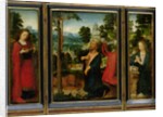 Triptych with St. Jerome, St. Catherine and Mary Magdalene by Adriaen Isenbrandt or Isenbrant