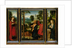 Triptych with St. Jerome, St. Catherine and Mary Magdalene by Adriaen Isenbrandt or Isenbrant