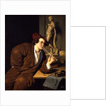 Smoker, possibly a self portrait, 1688 by Frans van Mieris