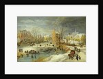 Village in Winter by Joos or Josse de The Younger Momper