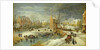 Village in Winter by Joos or Josse de The Younger Momper