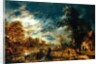 Moonlit Landscape with a Village by Aert van der Neer