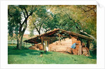 A Hut at Chiemsee, 1872 by Ascan Lutteroth