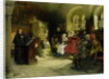 Luther Preaches using his Bible Translation while Imprisoned at Wartburg, 1882 by Hugo Vogel