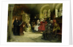 Luther Preaches using his Bible Translation while Imprisoned at Wartburg, 1882 by Hugo Vogel