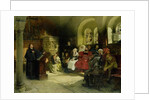 Luther Preaches using his Bible Translation while Imprisoned at Wartburg, 1882 by Hugo Vogel