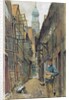 A Back Alley in Hamburg by Franz Skarbina