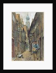 A Back Alley in Hamburg by Franz Skarbina