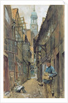 A Back Alley in Hamburg by Franz Skarbina