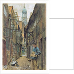 A Back Alley in Hamburg by Franz Skarbina