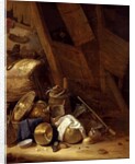 Still Life inside a Barn, 1634 by Herman the Younger Saftleven