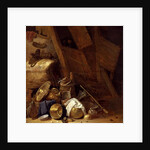 Still Life inside a Barn, 1634 by Herman the Younger Saftleven