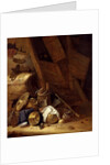 Still Life inside a Barn, 1634 by Herman the Younger Saftleven