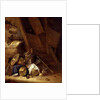 Still Life inside a Barn, 1634 by Herman the Younger Saftleven