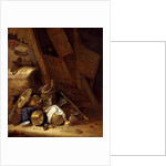Still Life inside a Barn, 1634 by Herman the Younger Saftleven