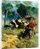 The team of oxen breaks loose by Teutwart Schmitson