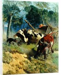 The team of oxen breaks loose by Teutwart Schmitson
