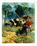 The team of oxen breaks loose by Teutwart Schmitson