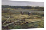 Building Site at Wesslingersee, 1876 by Heinrich Wilhelm Truebner