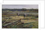 Building Site at Wesslingersee, 1876 by Heinrich Wilhelm Truebner
