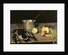 Still life with casserole and wild duck, 1885 by Carl Schuch