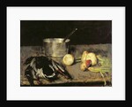 Still life with casserole and wild duck, 1885 by Carl Schuch