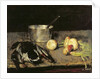 Still life with casserole and wild duck, 1885 by Carl Schuch