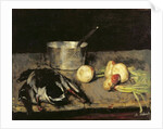 Still life with casserole and wild duck, 1885 by Carl Schuch