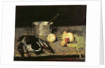 Still life with casserole and wild duck, 1885 by Carl Schuch