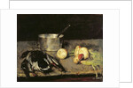 Still life with casserole and wild duck, 1885 by Carl Schuch